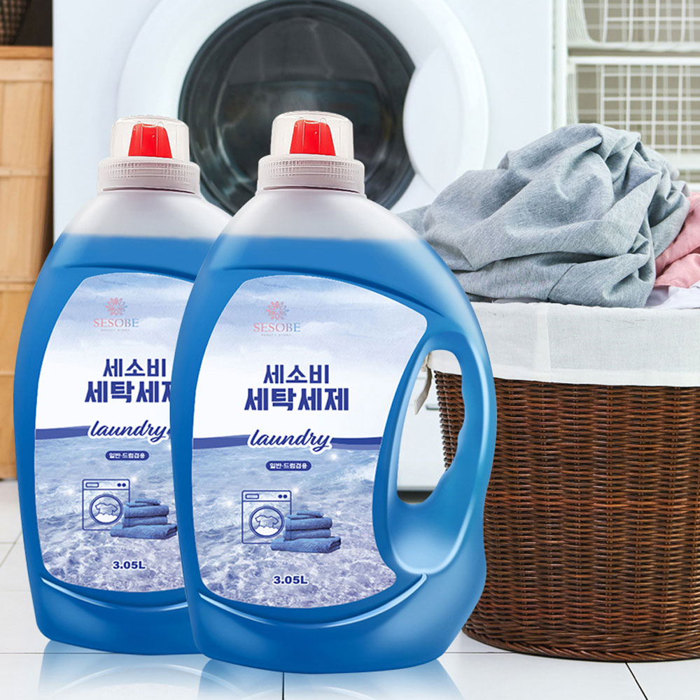 세소비 고농축 7종효소 세탁세제 대용량 3.06L 에어프릴향 2개